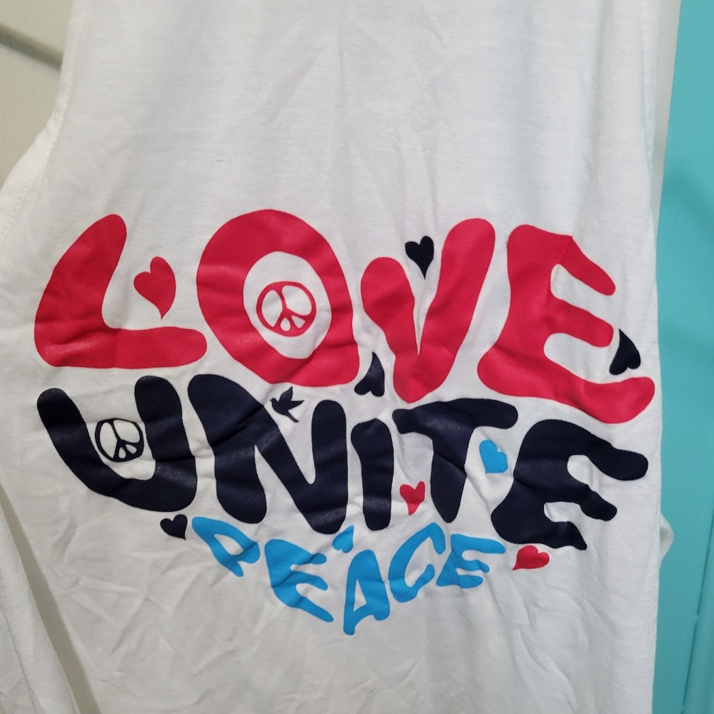 Love, Unite, Peace Tank Top.